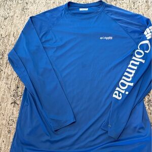 Columbia Blue Long Sleeve Shirt Size XL
